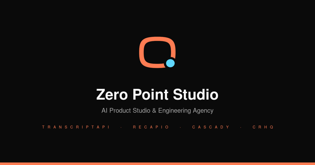 Zero Point Studio - We Build What's Next